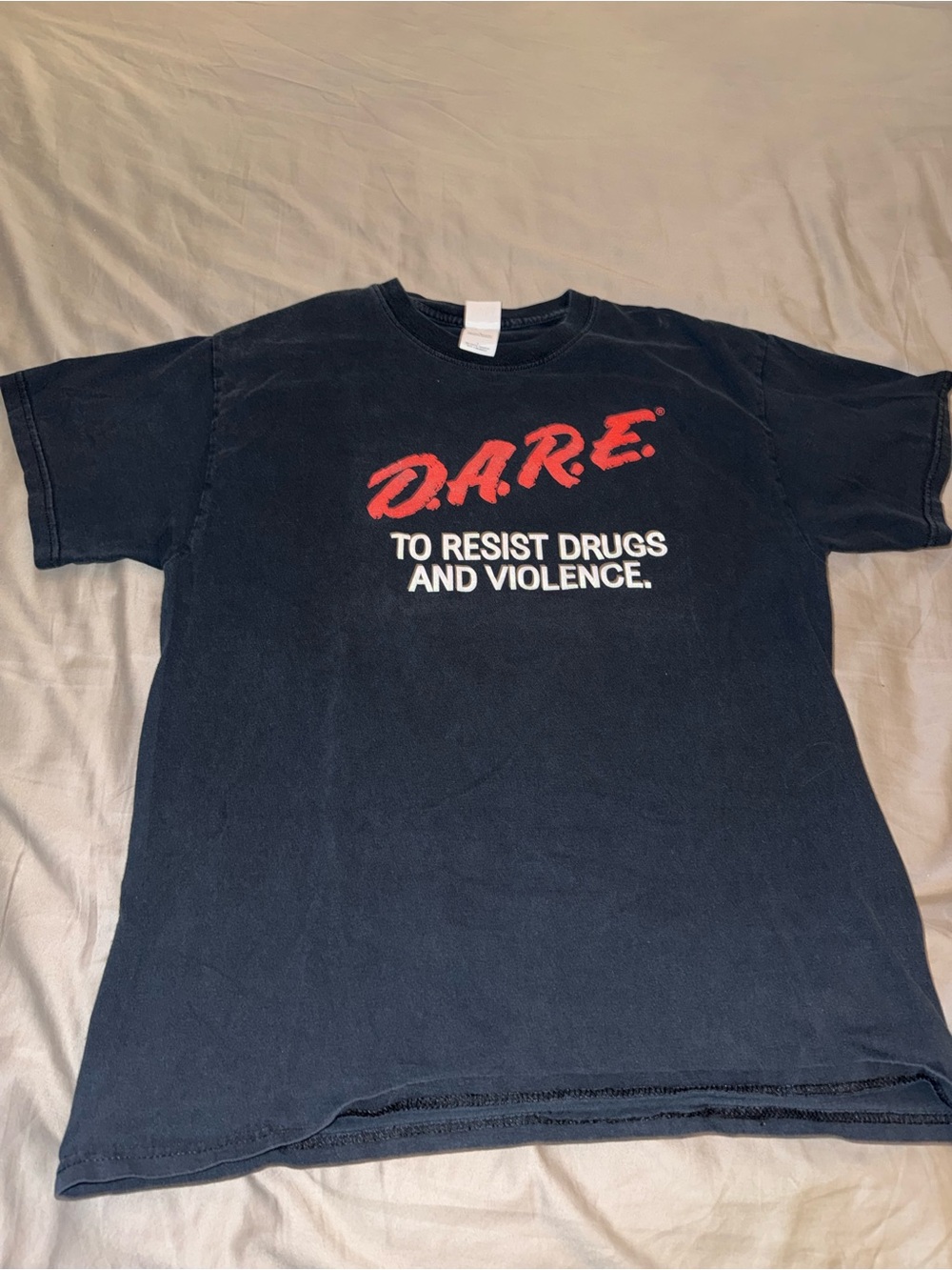 Rare Vintage D.A.R.E. Tee Size Large Black East Brunswick (Beautiful Back Hit!!)